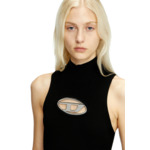 Mini robe cut-out avec plaque à logo