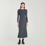 Robe longue en maille