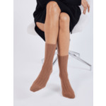 Chaussettes cachemire Irene FAUVE