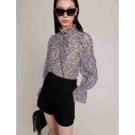 Short jupe en crêpe