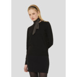 Pull Prunette-Noir en Polyester