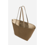 Grand Cabas En Cuir Velours 100% Cuir de Vachette