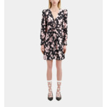 Robe Courte A Manches Longues En Jacquard Femme