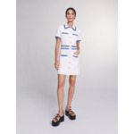 Robe courte en maille bouclette