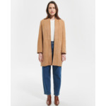 Manteau Marleya Beige en cuir