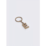 Porte-clés lettre "E" en laiton