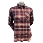 W FOXFIELD RUN FS FLANNEL Rose