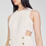 Robe en tweed ajourée