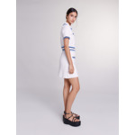 Robe courte en maille bouclette