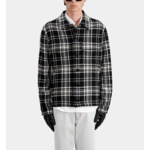 Blouson Type Surchemise À Carreaux En Laine Mélangée Homme