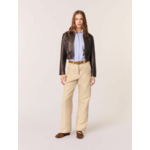 Pantalon tailleur en lin et coton