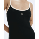 Robe Courte Bretelle Bicolore