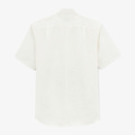 Chemise manches courtes en lin blanche