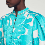 Robe longue fluide à imprimé fleuri