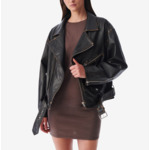 Veste En Cuir Oversize Dylan
