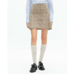 Mini Jupe A Carreaux Plissee