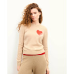 Pull Col Rond Cœur Broderie Future