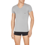 Lot de 2 t-shirts en tricot pour homme - gris/marine