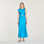 Robe longue drapée