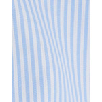 Chemise marion en popeline rayée bleu