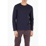 Pyjama long en maille pour homme - marine/stampa righe
