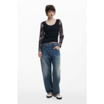 T-shirt manches avec lettrage