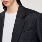 Veste de costume à carreaux