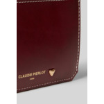 Porte carte cuir coeur doré