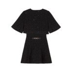 Robe courte 2-en-1 en tweed