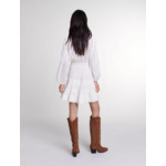 Robe courte en patchwork de coton