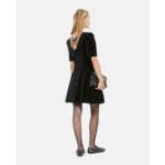 Robe Courte En Velours Noir Femme