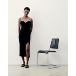 Robe Longue Bretelle Bicolore