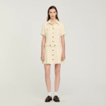 Robe courte en tweed
