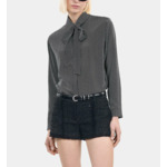 Chemise En Soie À Rayures Femme