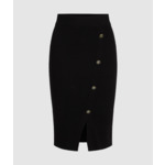 K BUTTONS KNIT MIDI SKIRT