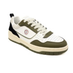 Sneaker La Vernaz en cuir vert militaire
