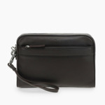 Pochette avec dragonne Charles en cuir grainé