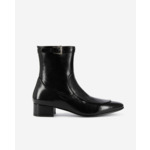 Bottines Avec Boucle En Cuir Noir