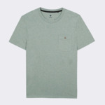 T-shirt col rond vert clair