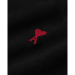 Ami Paris Pull Ami de Coeur Rouge Noir