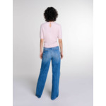 Pull court en maille avec strass