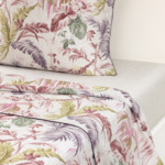 Yves Delorme - Drap plat en batiste de coton multicouleurs, Fresque