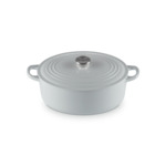 Cocotte ovale 29cm en fonte émaillée vapeur