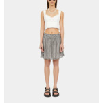 Jupe Courte Imprimée Avec Smocks Femme