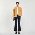 Blouson en cuir suédé