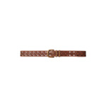 Ceinture en cuir détail fleurs