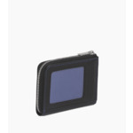 Porte monnaie zip en L Charles en cuir grainé