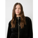 Sweat en velours à zip