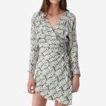 Robe Courte En Soie Imprimée Rita
