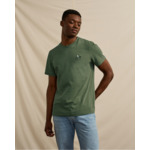 T-shirt kaki broderie vélo